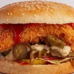 Fire Chicken Burger