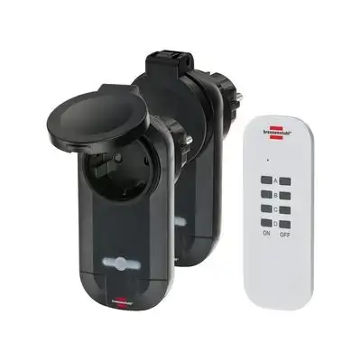 Comfort-Line Remote Control Socket Set 2* Ip44