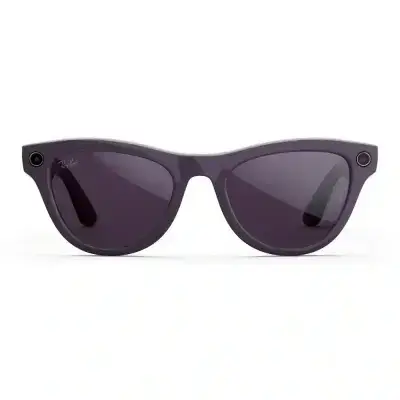 Ray-Ban Meta Skyler Smart Glasses (Gen 2) — Shiny Frame with Clear to Violet Transitions Lenses (RW4014 6701CH52)