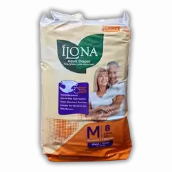 Ilona Adult Diapers, 8 Count, M