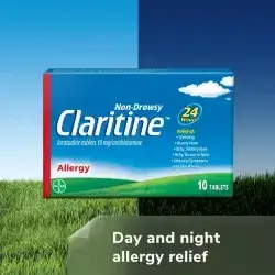 Claritine Loratadine Tablets 10 mg Non-Drowsy - 10 Tablets
