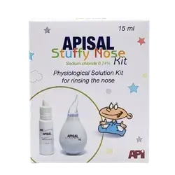 APISAL Stuffy Nose Physiological Solution Kit for Rinsing The Nose 15ml _ API