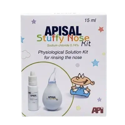 APISAL Stuffy Nose Physiological Solution Kit for Rinsing The Nose 15ml _ API