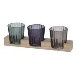 Tealıght Holder Set 3Pcs Glass