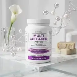 Multi Collagen Protein Anti-aging muscle & joint support webber naturals (Unflavoured 24 servings)