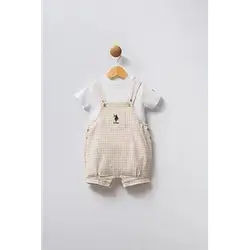 Uspolo2273-V1- Boy'S Romper 2Pcs