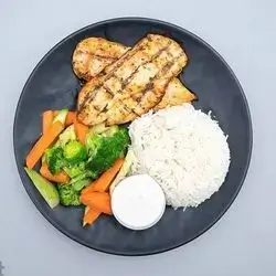 Steak Chicken With Rice