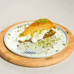 Carrot Cake Paklava with Ice Cream