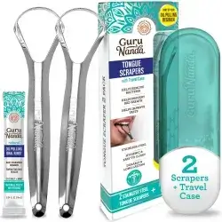 Tongue Scrapers Stainless Steel GURUNANDA