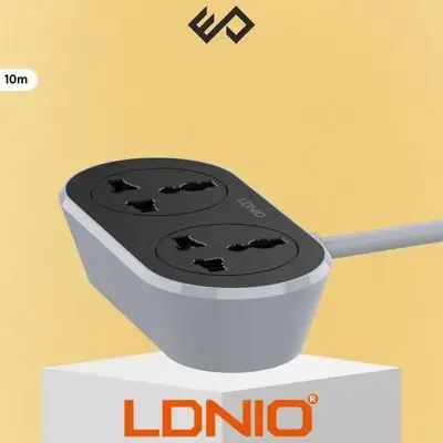 Ldnio SC2018-10M UK Power Socket With 2AC Output 2500W 10m