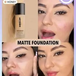 SHEGLAM Complexion Pro Long Lasting Breathable Matte Foundation-Honey
