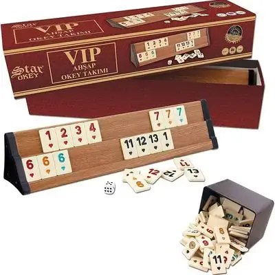 Okey Star VIP Wooden Rummy Set