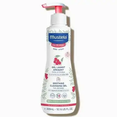 MUSTELA soothing cleansing gel for hair and body
