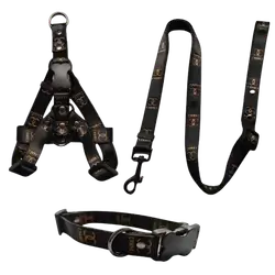 E76 Pet Collar+Leash+Harness