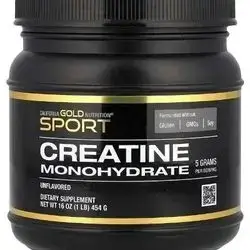 California Gold Nutrition, Sport, Pure Creatine Monohydrate, Unflavored, 1 lb (454 g)