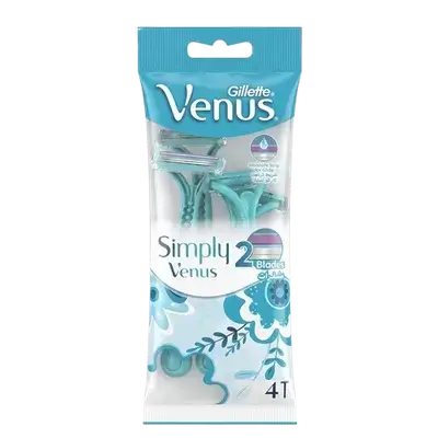 Simply Venus 2 Blades 4 Razors _ Gillette