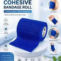 Self-Adhesive Cohesive Bandage Roll (1 Roll)