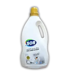 White laundry detergent, 3 liters