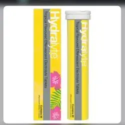 Hydralyte Effervescent Electrolyte Tablets Tropical 20 Pack
