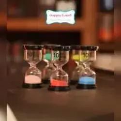 10-Minute Glass Hourglass - Four-Color Set