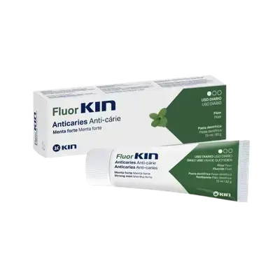 Fluor Anticaries Toothpaste Strong Mint 75ml _ Kin