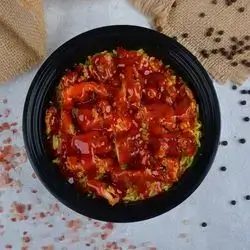 Rizoo With Ketchup Sauce