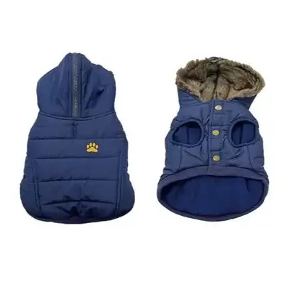 Dog jacket puffer blue S