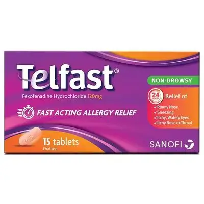 telfast fexofenadine 120mg- sanofi 15 tabs