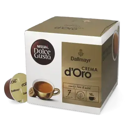 NESCAFÉ Dolce Gusto Dallmayr Crema d’Oro – Intensity 7 – 16 Capsules