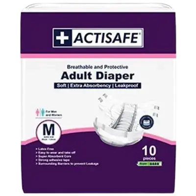 Breathable And Protective Adult Diaper M 80cm*120cm 10Pieces _ ACTISAFE