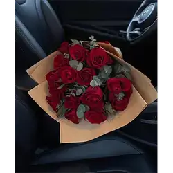 Bouquet Of Red Flowers, 15 Flowers