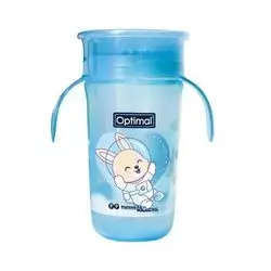 Rotating Training Cup with Handle Cup 320ml (+9) - Blue