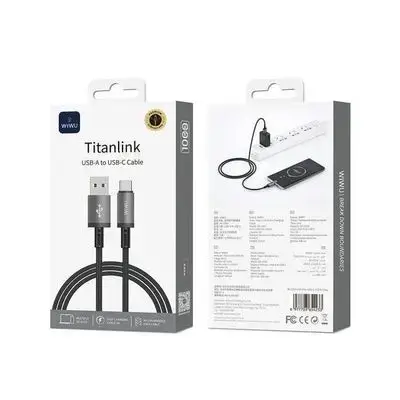 WIWU Wi-C054 Titan Link USB-A to Type-C Charging Cable
