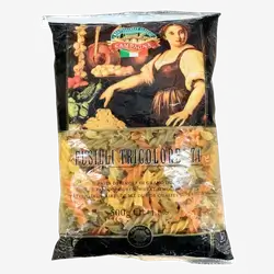 500 grams of colored spiral pasta