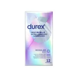 Durex Invisible Extra Lubricated (12 Condoms)