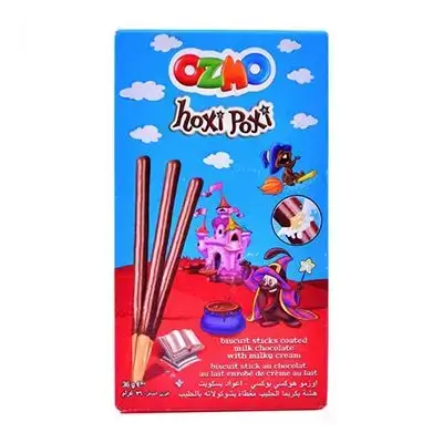 Ozmo Hoxi Poxi Biscuit Sticks with Chocolate and Milky Cream