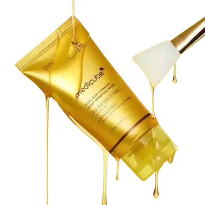 Kojic Acid Turmeric night Wrapping Peel Off Mask 75ml _ medicube