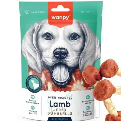 Wanpy Oven-Roasted Lamb Jerky Dumbbells 100g