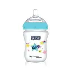 Mamilla Extra Wide Neck Double Anti-Colic Feeding Bottle 300ml (+0) - Blue