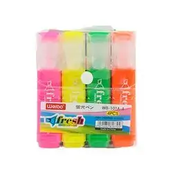 Weibo Fresh Colored Highlighter 4 Pcs