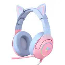 ONIKUMA K9 RGB Cat Ear wired Gaming Headset - blue