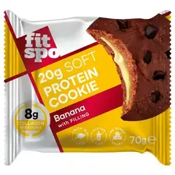 Protein Cookie FitSpo 20g protein Banana flavore.