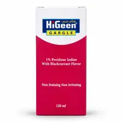 Higeen gargle 1% povidone iodine with blackcurrant flavor 120ml