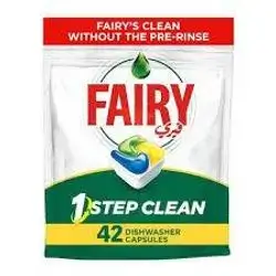 Fairy 1 Step Clean Automatic Dishwasher Tablets Lemon Scent 42 Tablets
