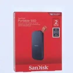 SanDisk 2TB Portable SSD - Up to 800MB/s, USB-C, USB 3.2 Gen 2, Updated Firmware - External Solid State Drive -