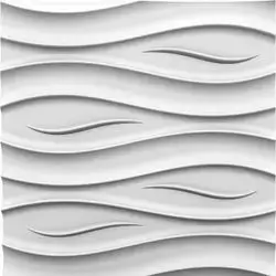 3D Wall Panels Matt White D152
