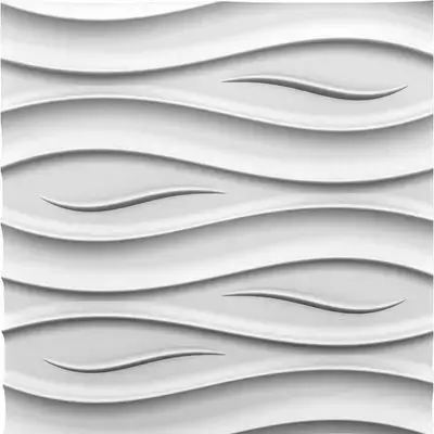 3D Wall Panels Matt White D152