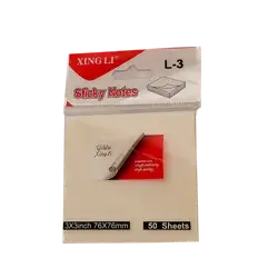 Sticky Notes-Xing Li-Clear- 3x3 inch-76x76 -50 Sheets