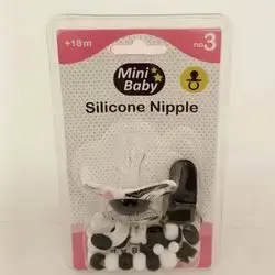 Mini Baby silicone nipple no3 ( 18+)m