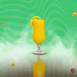 Natural Lemon and Mint Juice